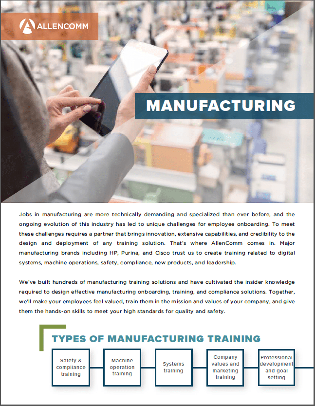 Manufacturing Training