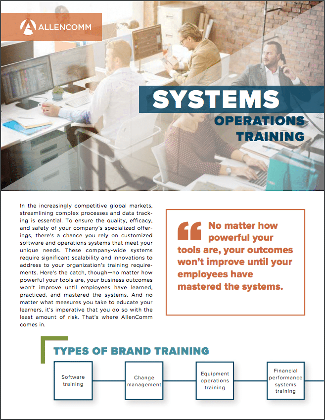 Systems and Operations Training