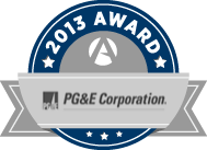 2013 Award Badge for PG&E Corporation