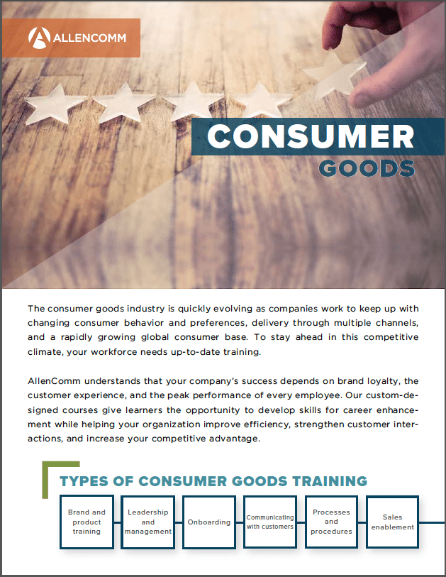 Consumer Goods Training