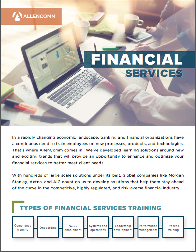 financial services training