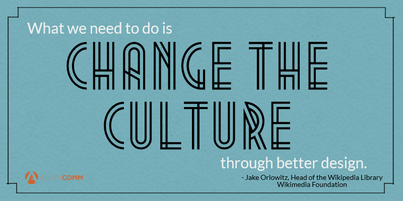 Change the culture through learning