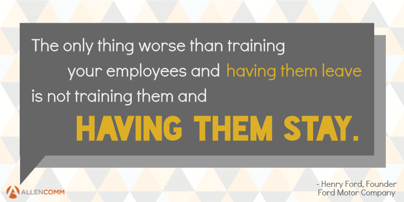 Quote about the importance of training employees