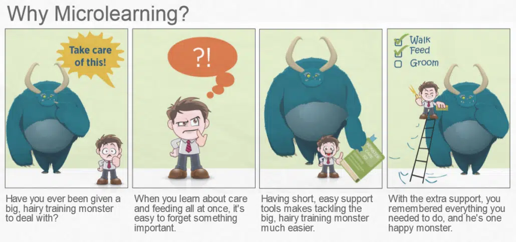 Big, hairy training monster comic