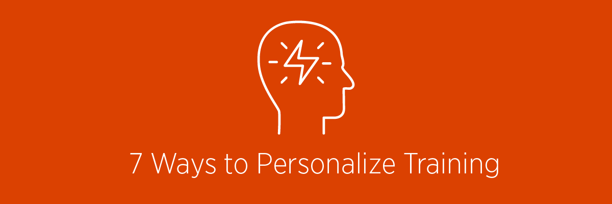 How to personalize training