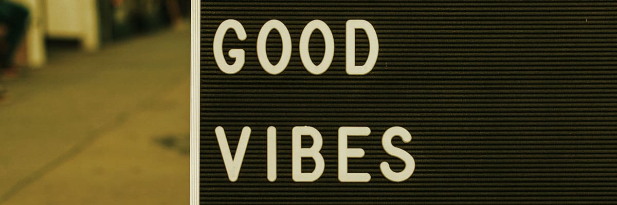 Board Reading Good Vibes