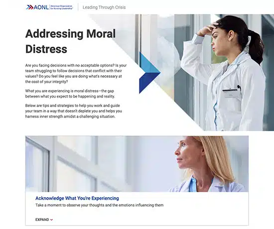 <h1><span style="color: #333333"> AONL SUPPORTS NURSE LEADERS WITH FRONT LINE CRISIS STRATEGIES </span></h1>
