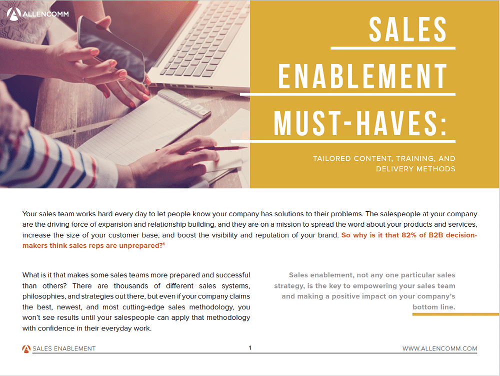 Sales Enablement Must-Haves