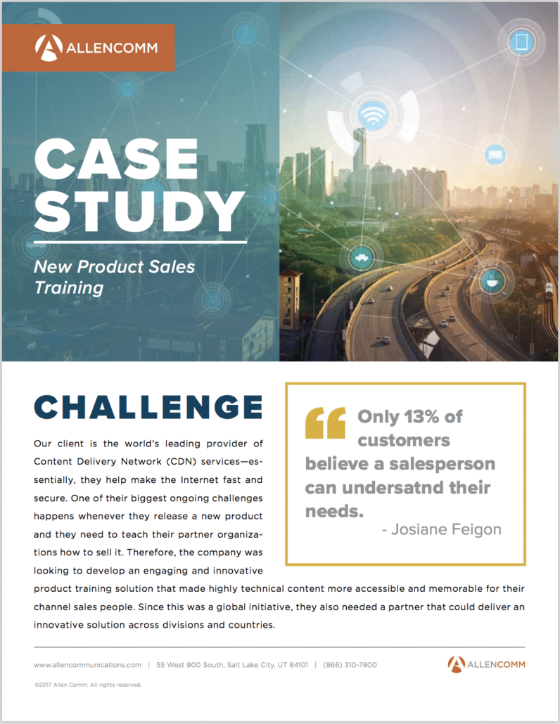 Product Sales Training for Employees Case Study