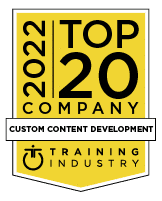 Custom eLearning Design Page Training Industry Badge