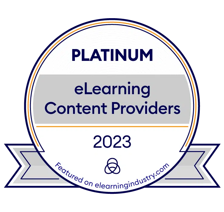 Custom eLearning Development Page eLearning Industry Badge