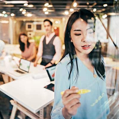 Instructional design companies in a meeting
