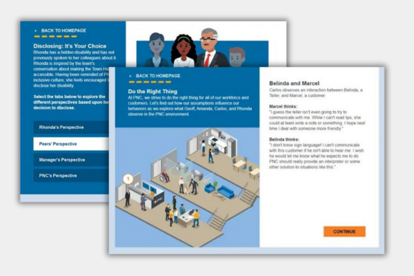 Training module mockups